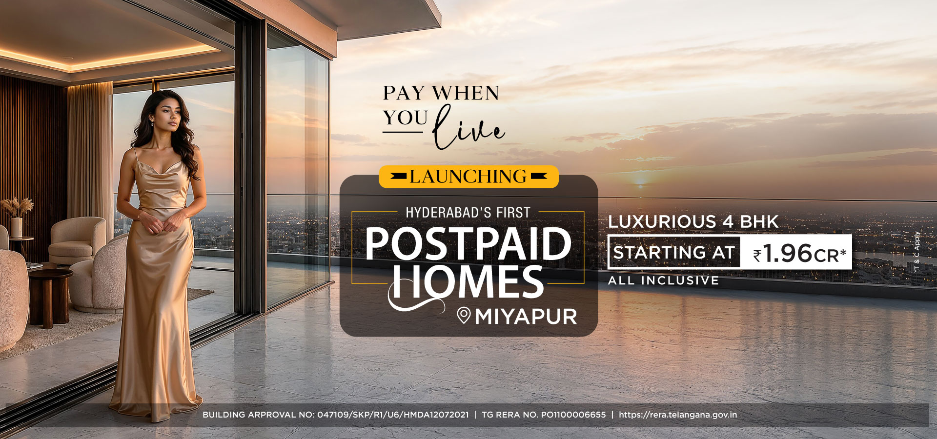 Urbanrise Sky Habitat — 5 luxury towers with 500m rooftop skywalk in Miyapur, Hyderabad