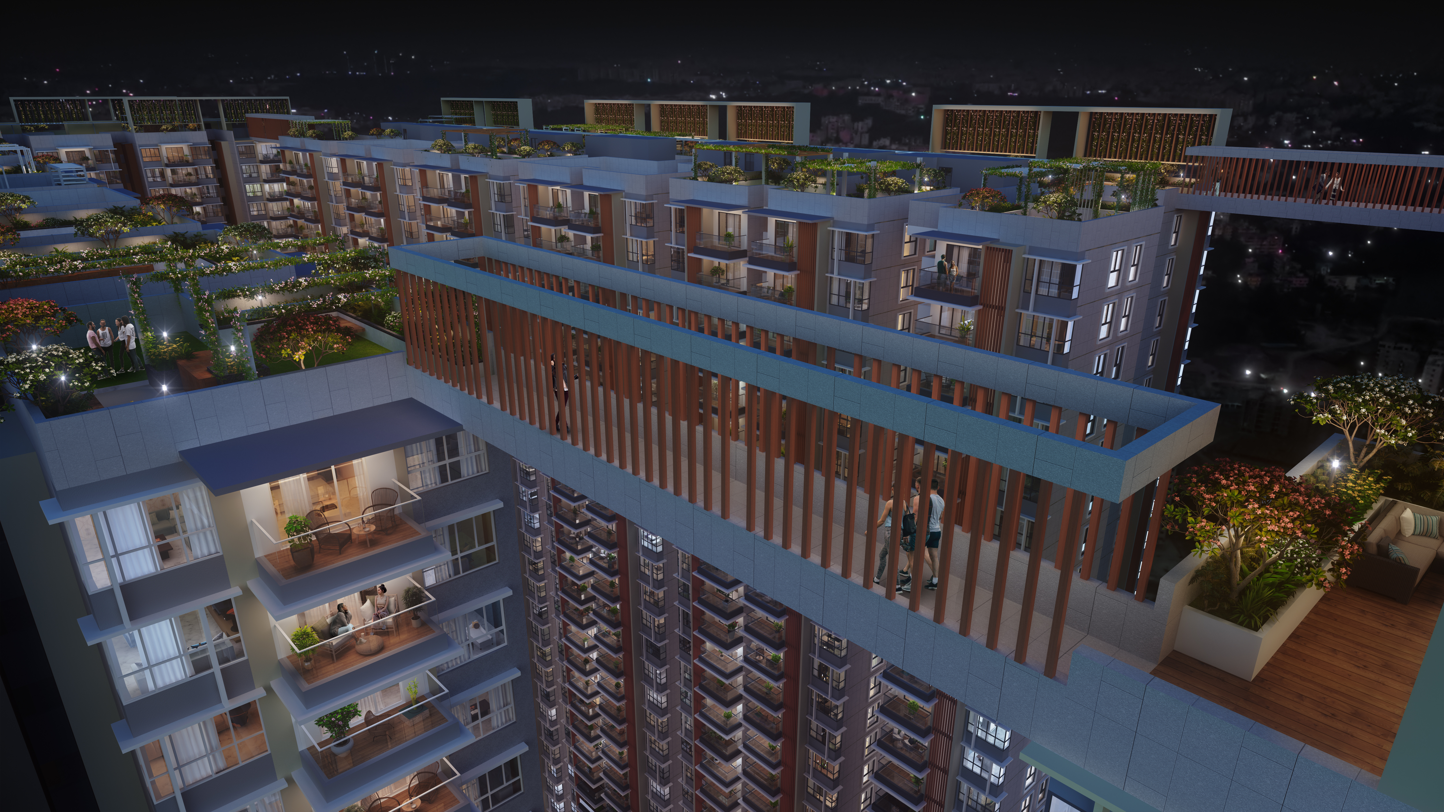 500m Interconnected Skywalk